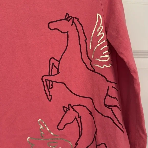 Tea Collection Pink Long Sleeve Unicorn Dress - Picture 2 of 9